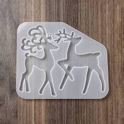 Moules en silicone pour pendentif de renne de noël&nbsp;DIY-P075-C03