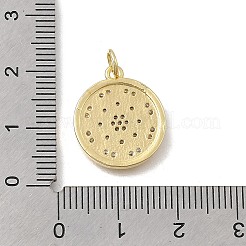 Цветок латунные микро проложить кубического циркония подвески&nbsp;KK-D431-050G