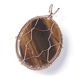 Естественно тигровый глаз большие кулоны&nbsp;G-G771-C02