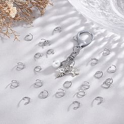 1000 pieza de anillos de salto abiertos de acero inoxidable 304&nbsp;STAS-UN0063-01