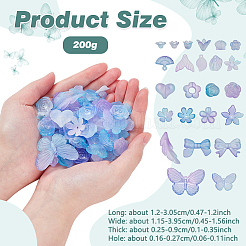 200 г прозрачных акриловых бусин&nbsp;OACR-NB0001-53C