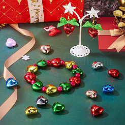 50шт непрозрачные акриловые бусины с покрытием&nbsp;PACR-TA0001-23