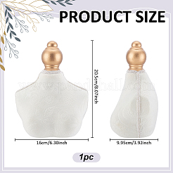 Демонстрация ожерелий из дерева и бархата&nbsp;NDIS-WH0017-08