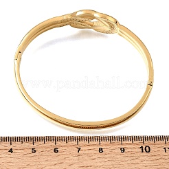 Brazaletes articulados con nudo de acero inoxidable 304 y cristales de imitación para mujer.&nbsp;SA-CBAF851-09G
