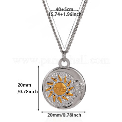 Zweifarbige Anhängerketten aus Edelstahl 304&nbsp;WG7CB52-01