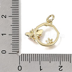 Pendentifs d'émail en laiton &nbsp;KK-CBAEEA8-02G-03