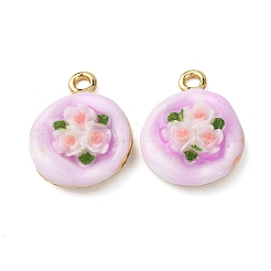 Подвески из эмалевого сплава легкого золота&nbsp;ENAM-B028-05KCG