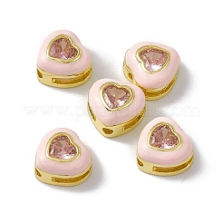 Стойки обшивки латунь кубического циркония бусы&nbsp;KK-C007-16G-04