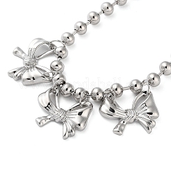 Colliers avec pendentif nœud papillon&nbsp;NJEW-K275-01P