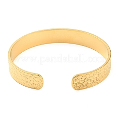 Браслеты-манжеты открытого типа из нержавеющей стали 304&nbsp;BJEW-K230-01G-03