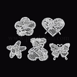 Стразы для термофиксации с кружевом&nbsp;DIY-T004-05M
