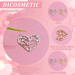 12 шт. подвески из нержавеющей стали 201 двух цветов&nbsp;STAS-DC0010-59