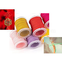 10 рулон плетеных шнуров из полиэстера 10 цветов&nbsp;OCOR-GO0001-02