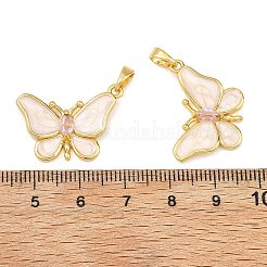 Pendentifs en zircone cubique clair en laiton&nbsp;CU-T001-07G-A