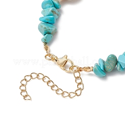 4 шт. браслеты с подвесками из натурального топаза&nbsp;BJEW-TA00640