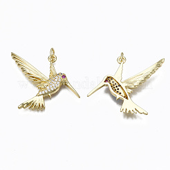 Латунные микро проложить кубического циркония подвески&nbsp;ZIRC-N039-147B-NF