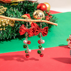 Boucles d'oreilles pendantes en alliage de résine sur le thème de Noël&nbsp;FS-WG67CC3-02