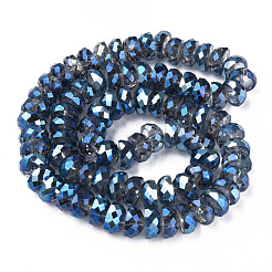 Гальванизируйте прозрачное стекло бисер нитей&nbsp;EGLA-N002-37-F01