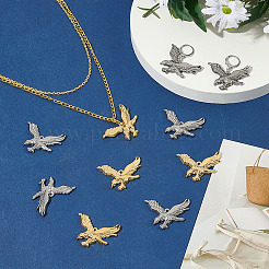 12 шт. подвески из нержавеющей стали 304 двух цветов&nbsp;STAS-AR0001-88