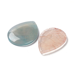 Окрашенные и подогретые подвески из натурального агата&nbsp;G-G065-03J