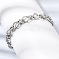 201 Edelstahl-Gliederarmbänder für Herren&nbsp;STAS-T077-11P
