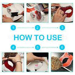 Бумажные маски для лица&nbsp;AJEW-CJ0004-06