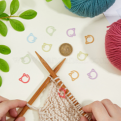 60 шт. 6-цветные маркеры для фиксации петель для вязания крючком из сплава с краской для выпечки&nbsp;FIND-HS0002-10
