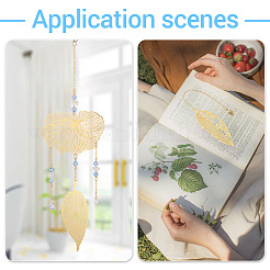 16 шт. 4 стиля латунных филигранных больших подвесок&nbsp;KKC-TA0001-04