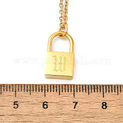 Ожерелья с подвесками из нержавеющей стали 304 Rolo&nbsp;NJEW-S444-01G-23