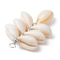 Подвески-кластеры из натуральных ракушек каури&nbsp;PALLOY-JF03560-02