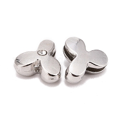 Perles coulissantes de lettre pour la fabrication de bracelet de montre&nbsp;X-ALRI-O012-Y-NR