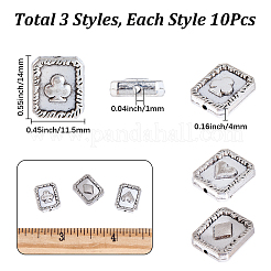 30pcs 3 Arten tibetanische Legierungsperlen&nbsp;FIND-SC0020-99B