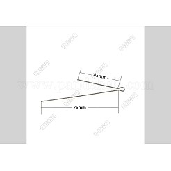 Tige de pêche en acier inoxydable 304 avec boucle&nbsp;FIND-WH0105-66A