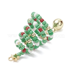 Большие подвески на елку из стеклянного бисера&nbsp;PALLOY-TA00330-02