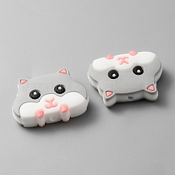 Хомячки силиконовые бусины&nbsp;SIL-WH0001-59