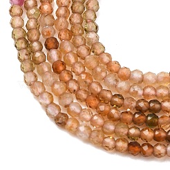 Fili di perle di tormalina multicolore naturale&nbsp;G-I289-03