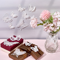 40шт. 8 стиля полиэстеровая бабочка&nbsp;DIY-SP0006-25