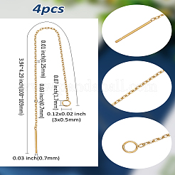 2 пара сережек-гвоздиков из нержавеющей стали 304&nbsp;STAS-LP0001-90