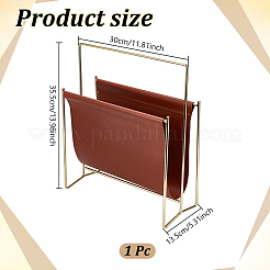 Porta libri in ferro con similpelle in pvc&nbsp;AJEW-WH0481-553