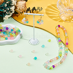 Матовые прозрачные стеклянные бусины&nbsp;FGLA-PA0001-02C