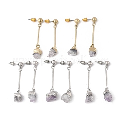 Серебристые серьги&nbsp;EJEW-L196-01