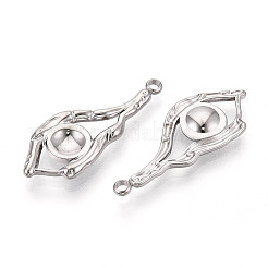 Оправы для подвесок из нержавеющей стали 304 в виде кабошонов&nbsp;STAS-T065-92P