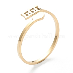 Anillos de acero inoxidable con revestimiento iónico (IP) 201&nbsp;RJEW-M136-01H-G