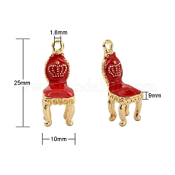 30шт 6 цвета сплава эмалевые подвески&nbsp;ENAM-CJ0002-36