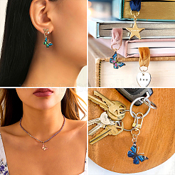 36шт 9 цвета легкие золотые подвески с эмалью&nbsp;ENAM-TA0001-49