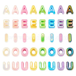 50 Stück 5 Stile UV-Beschichtung undurchsichtige Acrylperlen&nbsp;PACR-TA0001-31A