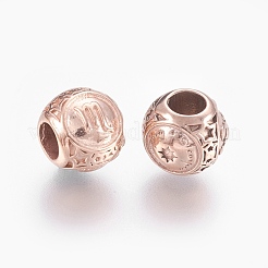 Европейские бусины из хирургической нержавеющей стали 316&nbsp;STAS-F195-128RG-09