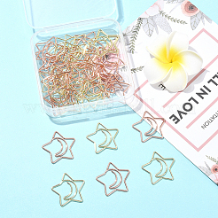 40 шт. 2 цвета железные скрепки&nbsp;AJEW-SP0002-98A