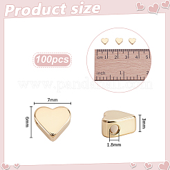 Cuentas de latón 100pcs&nbsp;KK-PH0015-08