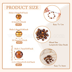 32шт ручной работы бусины лэмпворк&nbsp;LAMP-TA0001-56B